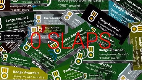 Slap Battles | Obtaining badges at 0 SLAPS!