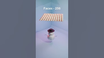 Cloth vs Snowman simulation #blender3d #newyear2025 #christmas #viralvideo #3dartist #evee #engine