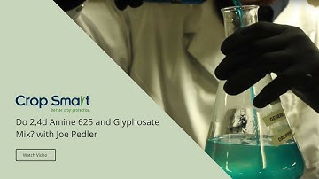 Do 2,4d Amine 625 and Glyphosate Mix?
