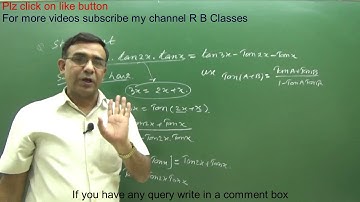 Trigonometry Class 11 Maths Chapter 3 NCERT SYLLABUS  2019 Q8