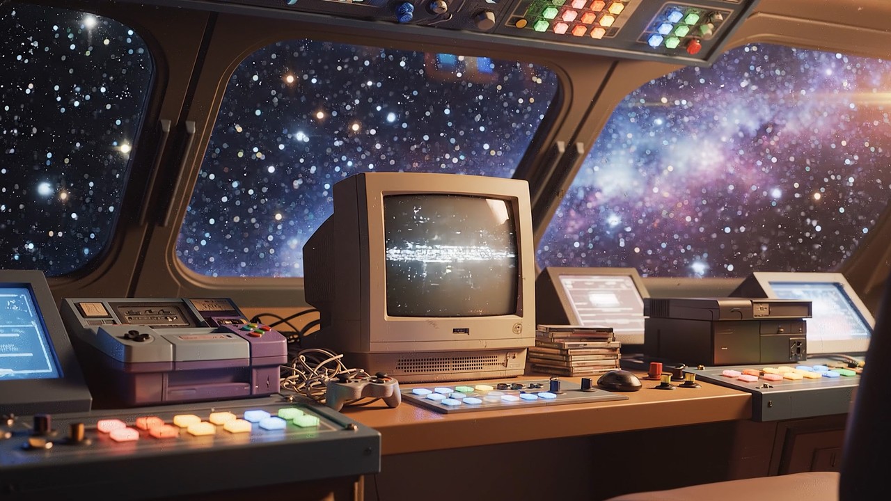 Night Signal Transmission - 1 Hour Dream Space Ambient Relaxing Sci Fi Music