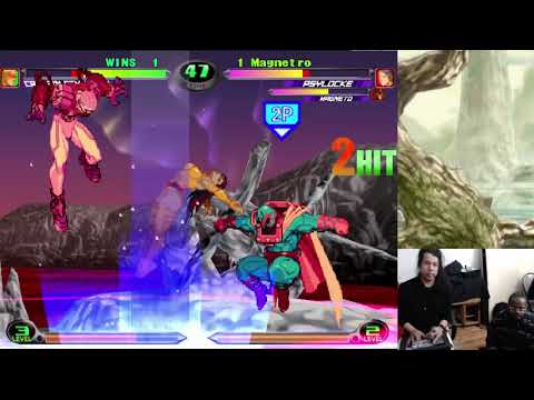 MvC2: Magnetro - Psylocke + Disruptor 3F to KG 55%  Relaunch Combo .:3.9.24:.