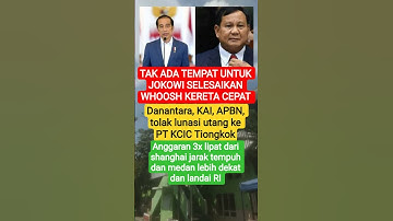 jokowi tak ada tempat selesaikan utang kereta cepat #news #beritaterkini #prabowo #jokowi #viral