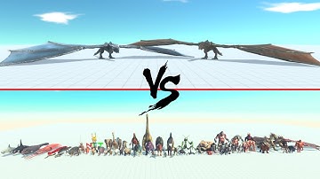 2 Dragons Vs All Units ARBS | Animal Revolt Battle Simulator
