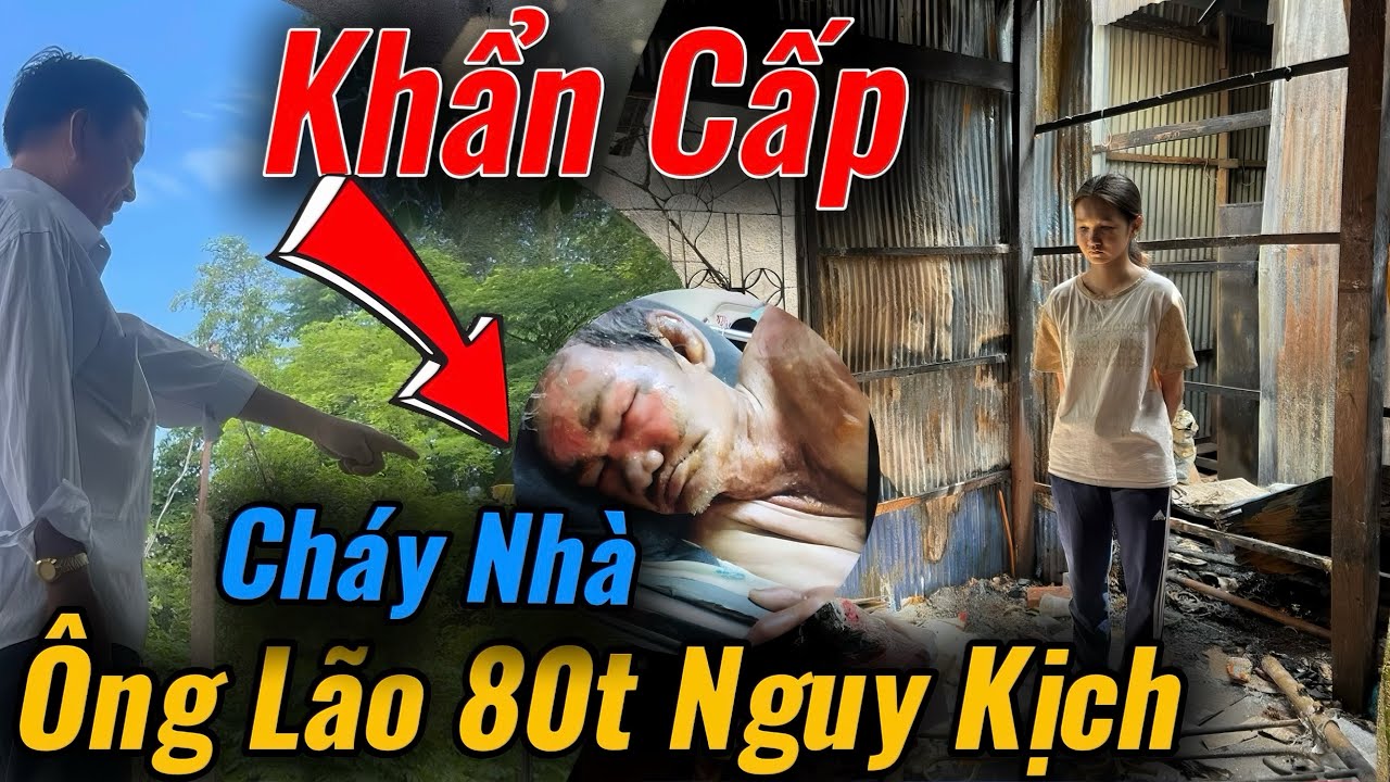 Bất Ngờ, Bà Hoả Thiêu Rụi Căn Nhà Khiến Ông Lão 80t Nguy k,ịch