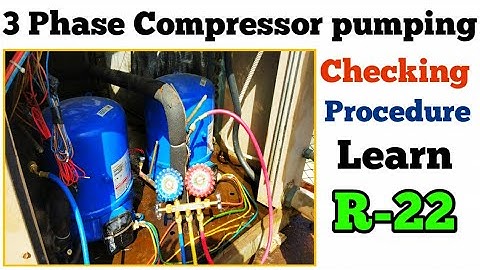 3 phase Compressor pumping failure checking procedure Learn | How to check 3phase compressor pumping