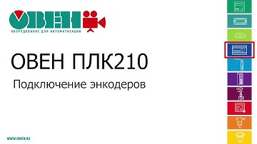 Видео 18. ОВЕН ПЛК210/200. Подключение энкодеров