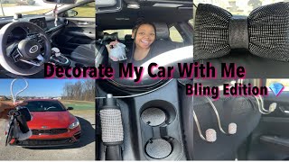 Deep Clean/ Decorate My Car With Me 💕 *Bling Edition