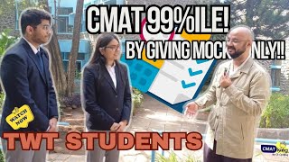 CMAT 99% ile by giving Mocks only!! | TwT Students | NIBM Pune by Ck King 6,841 views 2 weeks ago 8 minutes, 58 seconds