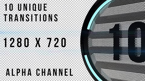 Neon Lights Countdown Transitions /// Motion Graphics