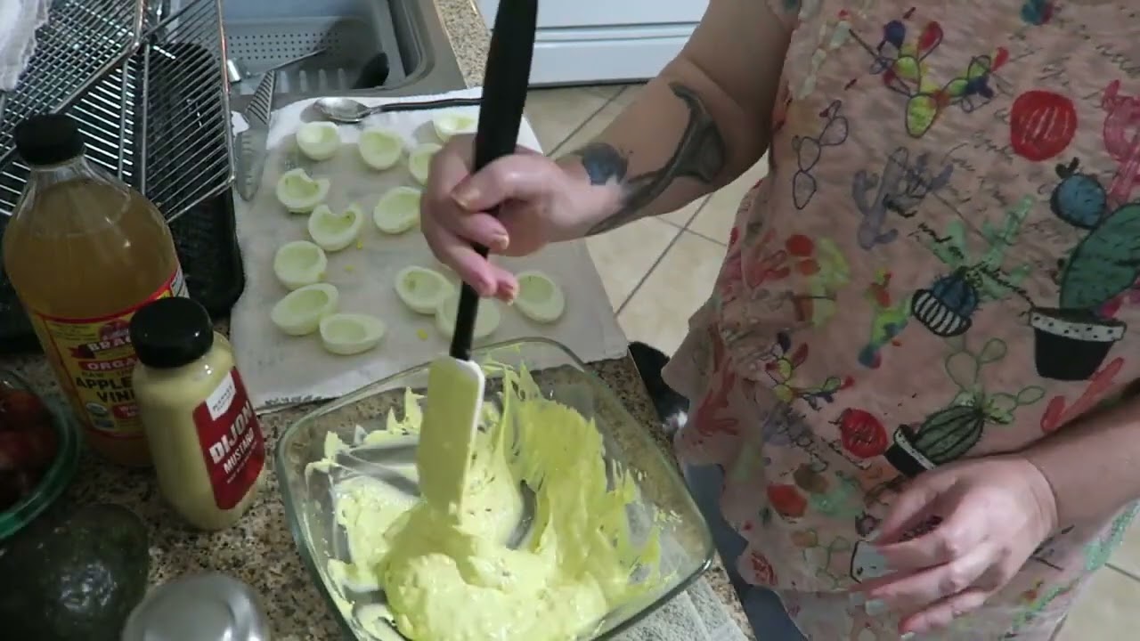 Making Deviled Eggs