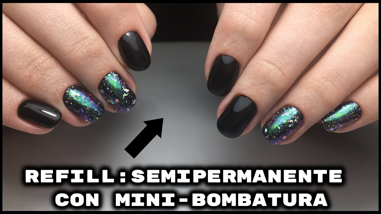 REFILL: SEMIPERMANENTE CON RINFORZO STRONG RUBBER E POLVERINA OLOGRAFICA| GLOBAL FASHION|Makolina95|