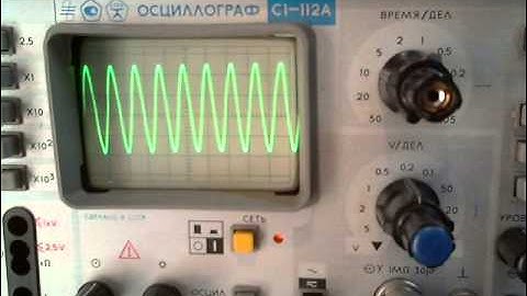 Тест генератора AD9850 DDS Arduino вывод на Осциллограф