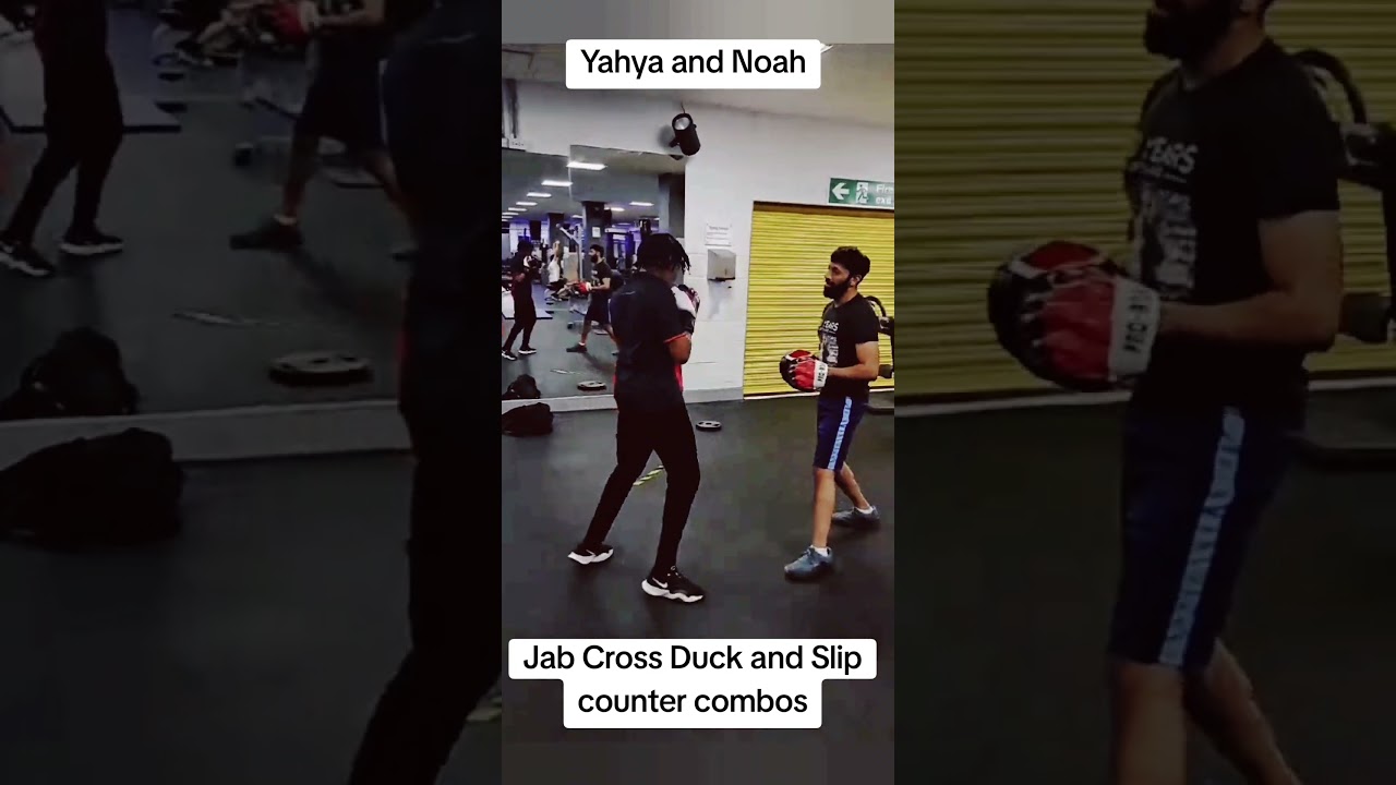 Jab Cross duck and slip counter combos Yahya and Noah 