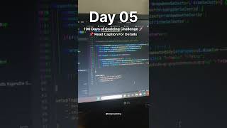 Welcome to Day 5 of my #100DaysOfCode Challenge! 🎉 Thanks For Apna College #coding