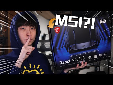 MSI進軍Router界😱三頻Wi-Fi 6E/6無線6600Mbps Router同步現身，2.5G WAN加持無線網速再提升！實試RadiX AX6600極速下載【VG開箱】(CC中文字幕)