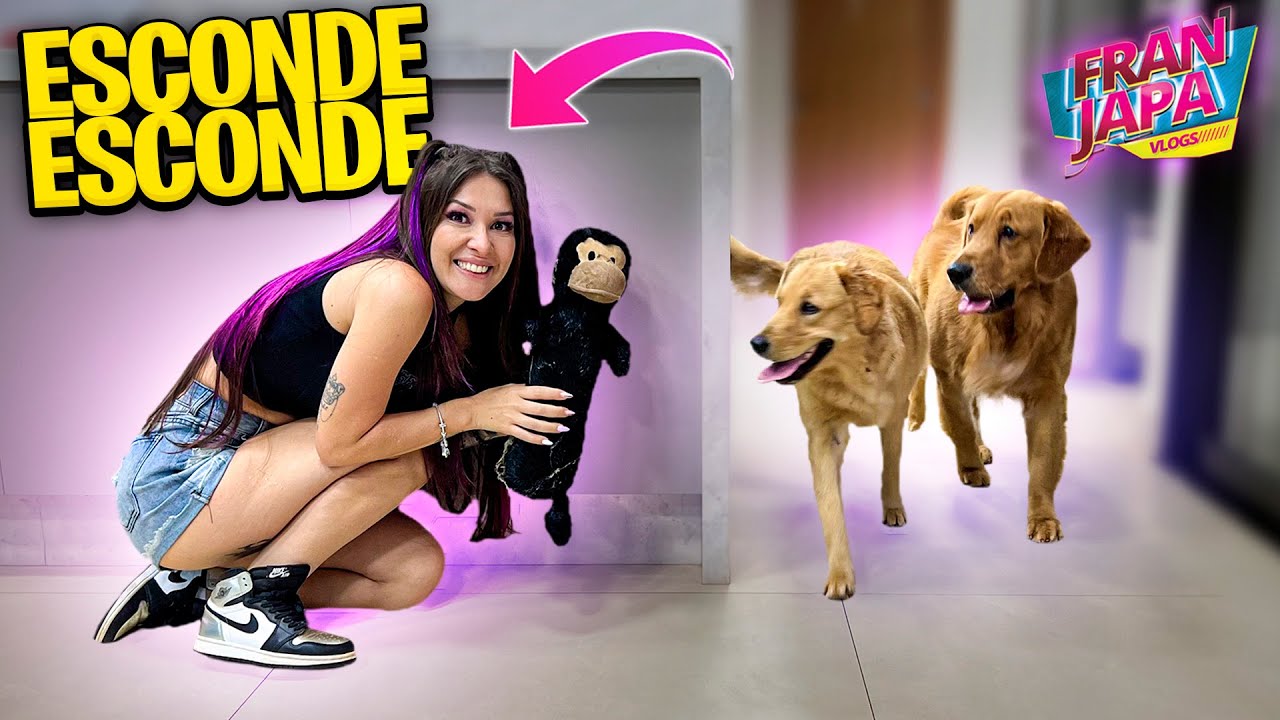 ESCONDE ESCONDE COM MEUS CACHORROS !- Fran Japa