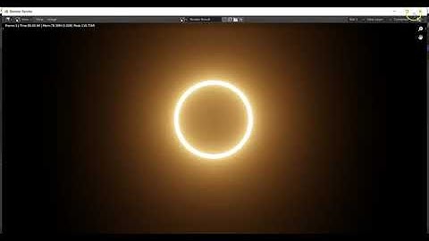 Blender Tutorial: Solar Eclipse Procedural for Beginners.