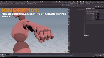 Houdini KineFX 101: Tutorial Two - Finger Controller, Skeleton Blend Subnet