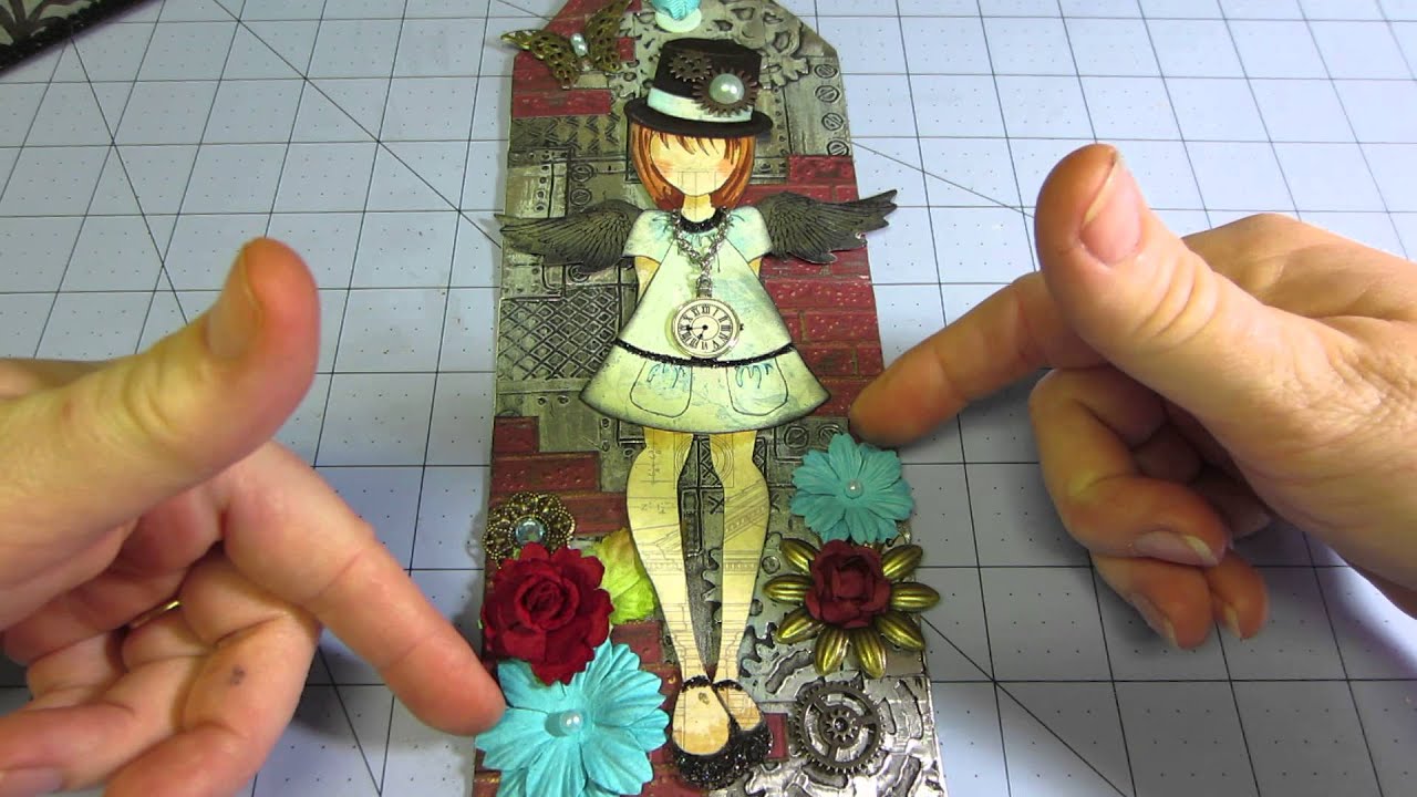 steampunk tag and box using foil tape technique