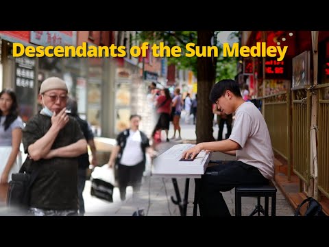 Playing DESCENDANTS OF THE SUN OST 「This Love x You are my Everything」 on piano in Public