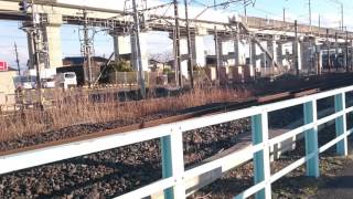 EF81 141牽引 E231系KY入場配給