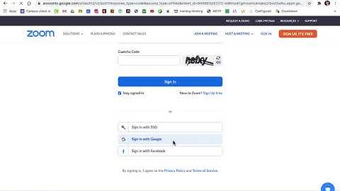 Logging into zoom with google