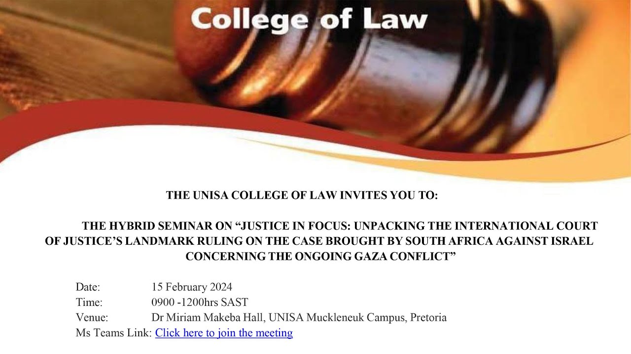 the-unisa-college-of-law-invites-you-to-conflict-in-gaza-youtube