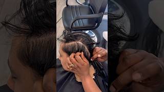 How to Part Straight Back Cornrows | on short straight hair | With Extension | for Men Episode 12