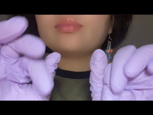 【ASMR】ゴム手袋にクリームをつけて揉み込む🧤