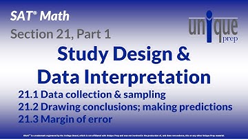 SAT Math 21: Study Design & Data Interpretation