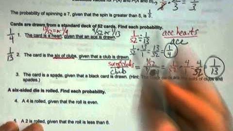 Alg 2  Unit 7 - Conditional Probability