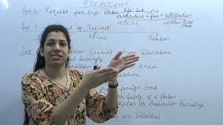RTI || RIGHT TO INFORMATION ACT 2005 Part - 2 for LL.B, CA, CS, CMA Explained by Adv. Bhawana Tanwar