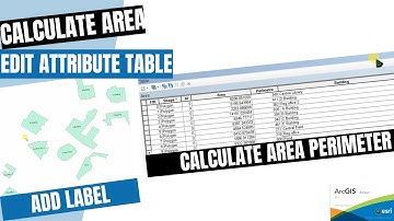 How to calculate area in ArcGIS | Calculating area of polygon using ArcGIS | v5