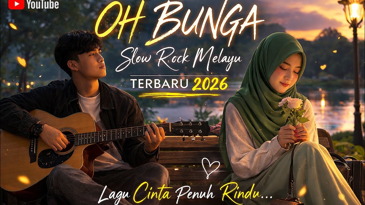 OH BUNGA 🌹 Slow Rock Melayu Penuh Cinta & Rindu Paling Menyentuh 2026