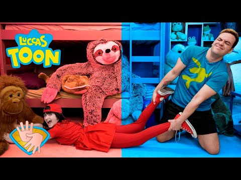 LUCCAS NETO E O DESAFIO QUENTE VS FRIO - Wolfoo Kids Stories - Wolfoo Family Kids Cartoon 👋🏻LIBRAS👋🏾