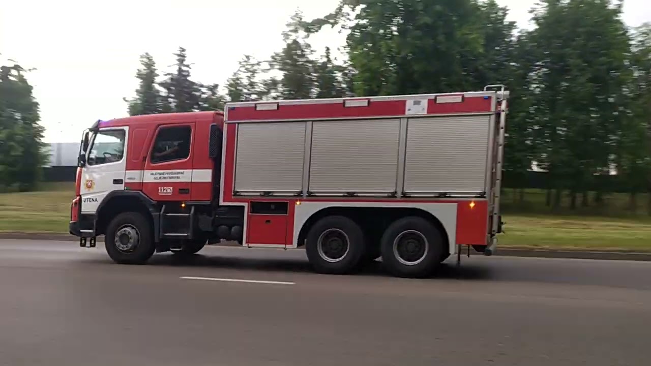 Fire brigade truck in Lithuania