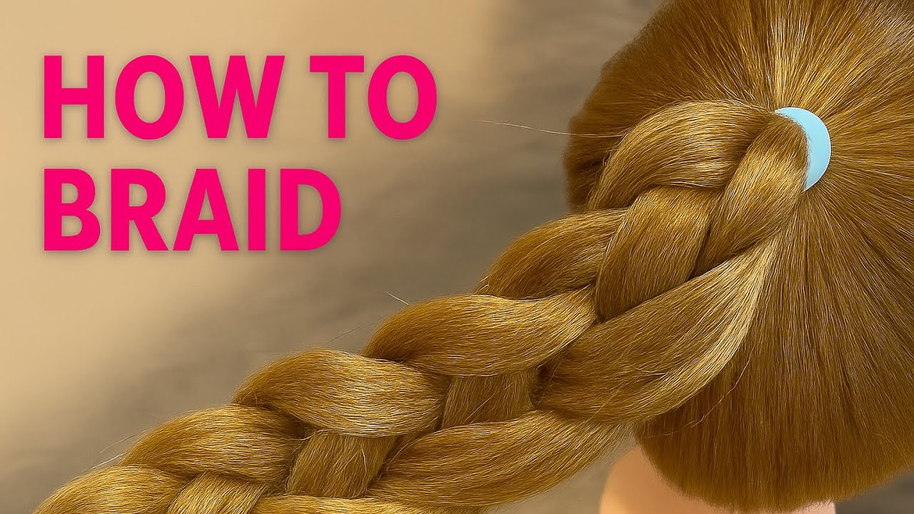 Как заплести четырёхпрядную косу быстро и просто | 4-Strähnen-Zopf für jeden Tag