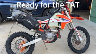 TransAmerica Trail (TAT) KTM EXCF 350 ready for the TAT