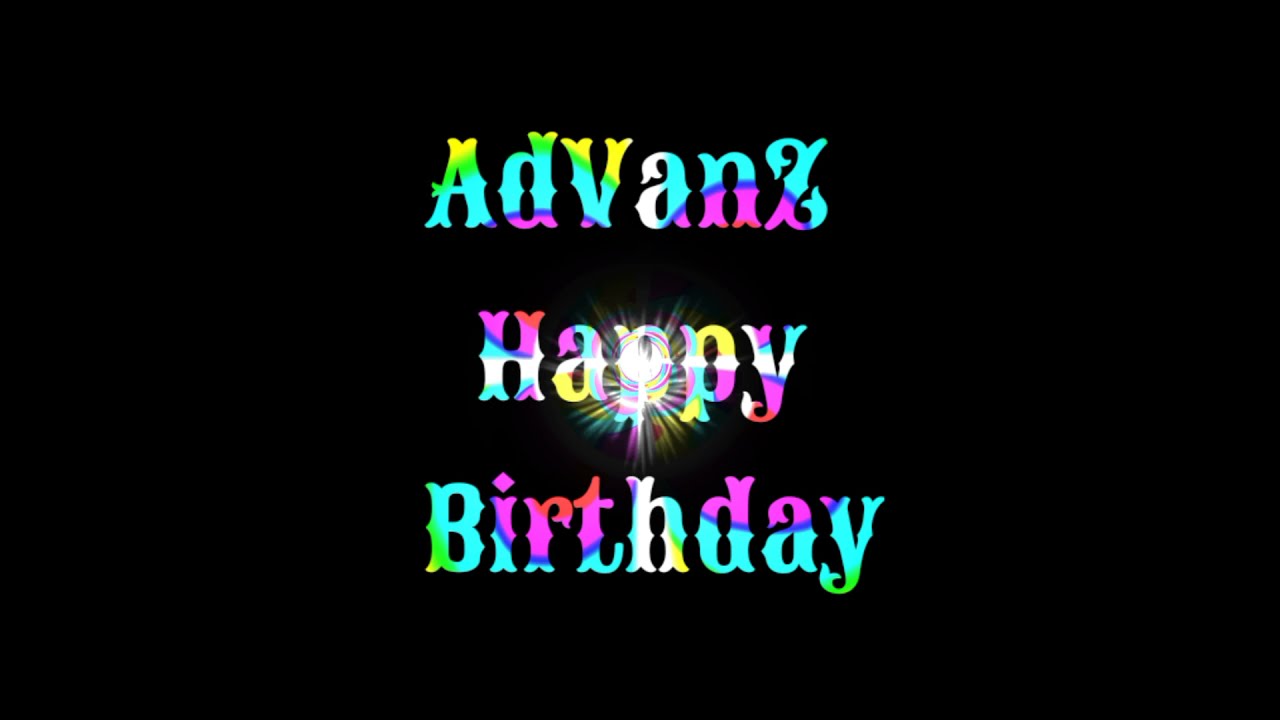 Advance Happy Birthday WhatsApp Status colourfull Fire Effect