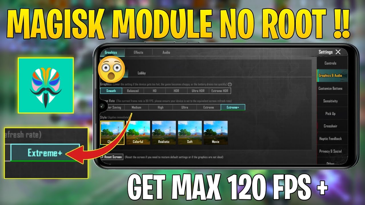 Magisk Module No Root || Unlock 120 FPS & Fix FPS Shutters For Gaming ...