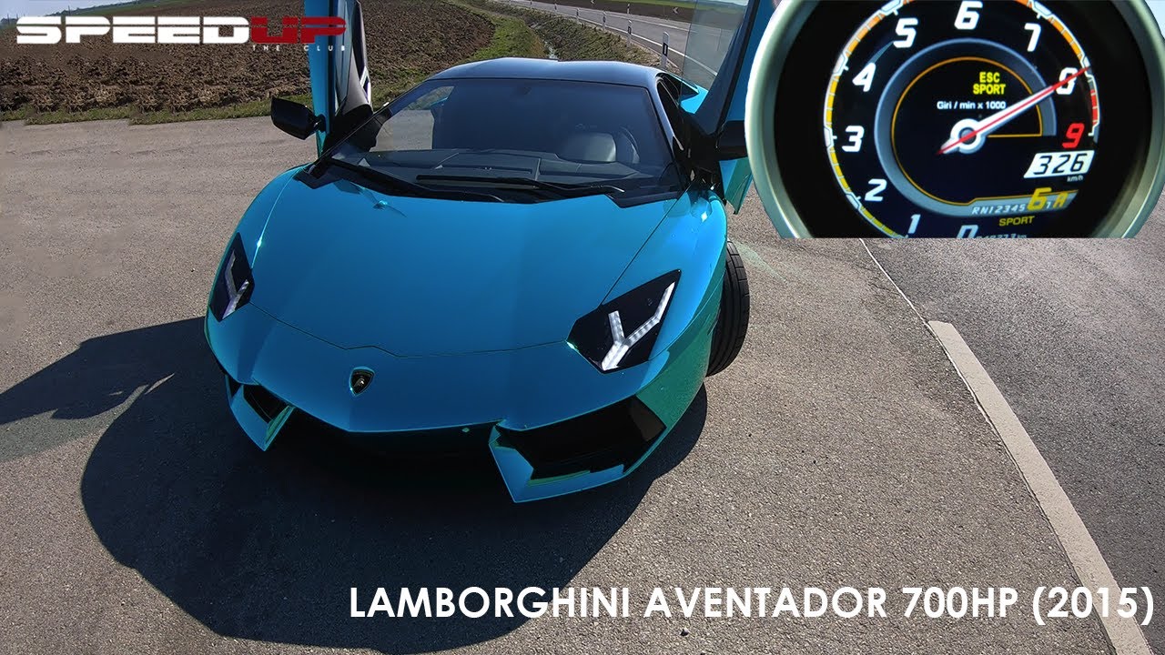 LAMBORGHINI AVENTADOR 700HP ACCELERATION & TOP SPEED TEST | 0-100 | 0-200 |  0-300 | 100-200 | DRAGY - YouTube