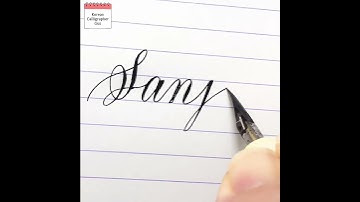 How to Write ‘Sanjay’ in Calligraphy