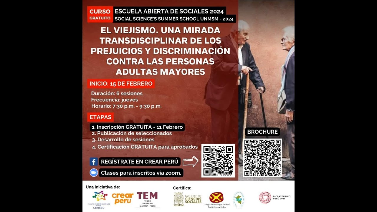 Sesión 2: El viejismo. Una mirada de los prejuicios contra las personas adultas mayores (2024)