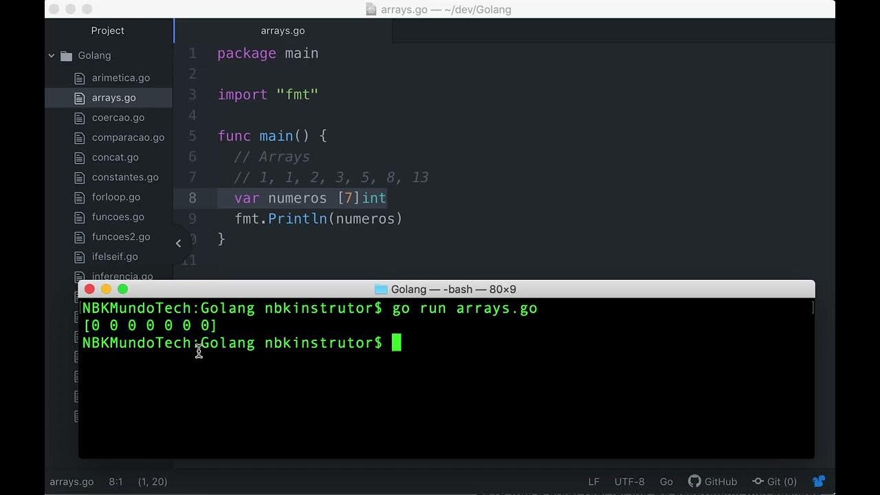 {Golang} 25 Arrays YouTube