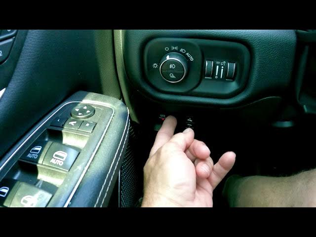Dodge Ram Auto Park Brake Disengage How To Turn Off - YouTube