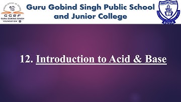 8th Science | Chapter no. 12 | Introduction to Acid and Base | Part 1 | SSC | Maharashtra Board