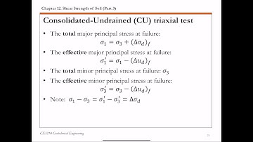 Chapter 12 Shear Strength of Soil - 7 Consolidated-Undrained Triaxial Test