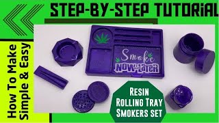 DIY: Resin Smokers Tray Mold Set & Matching Jars … Step-By-Step Tutorial