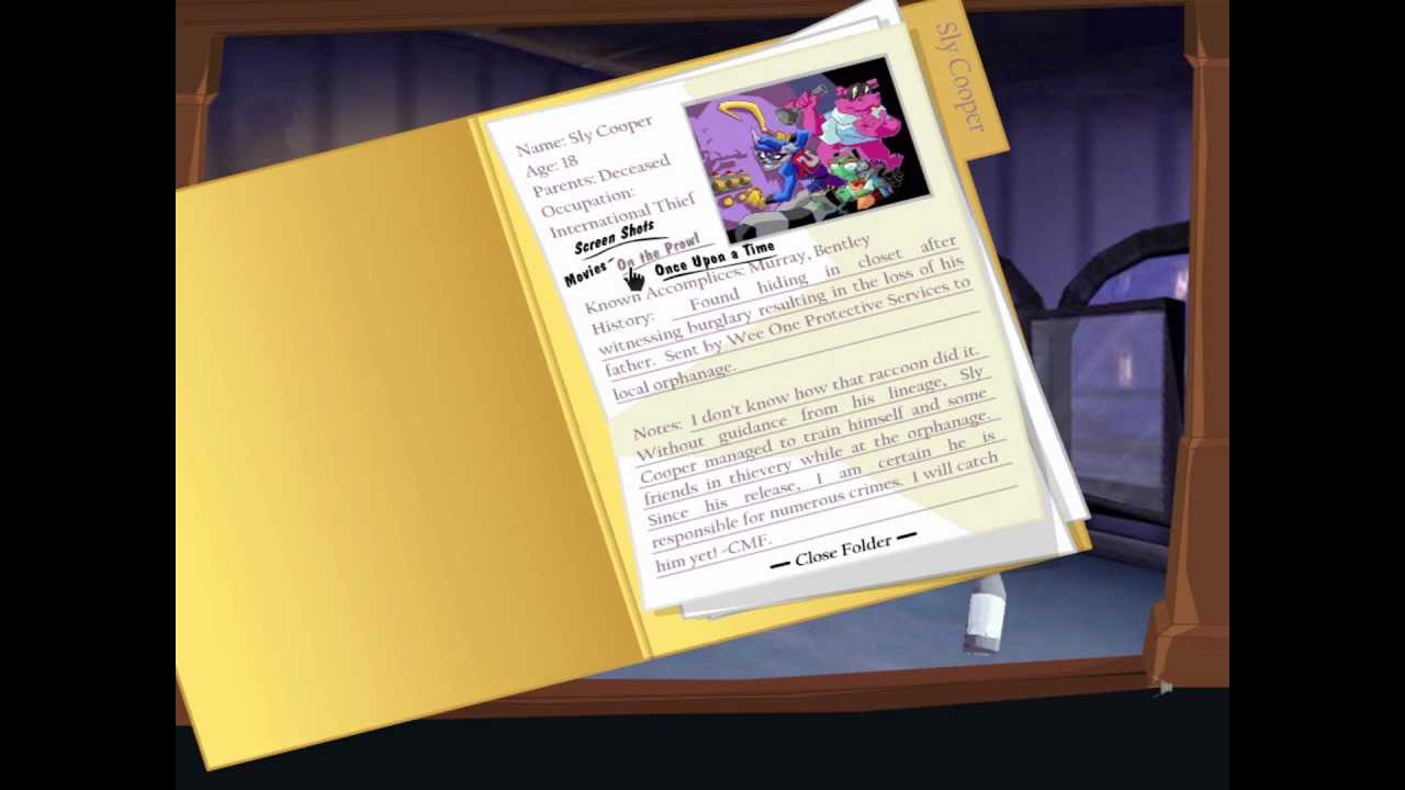 Sly Cooper and the Thievius Raccoonus- Website Paris